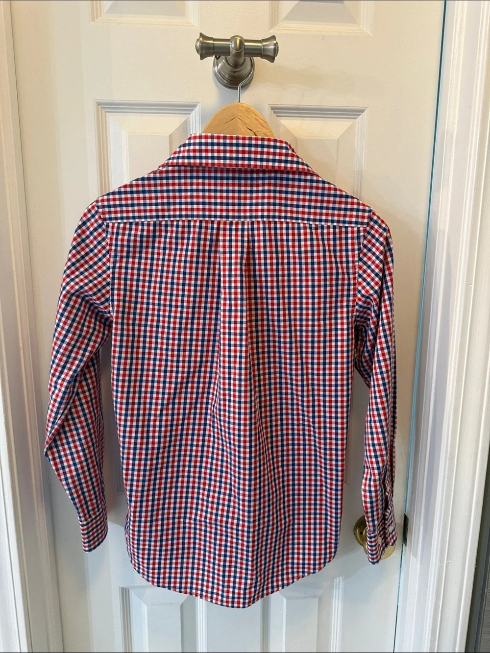 Lauren Ralph Lauren Black Label Boys Plaid Button Down Shirt 14‎ Red Blue White